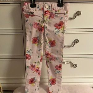 Gap Girls Floral Jeans- Super skinny Stretch